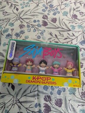 NEW Fisher-Price Little People KPop Demon Hunters Saja Boys Collectors Box Set